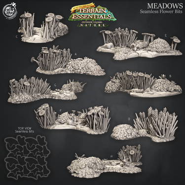 Meadows and Countryside Terrain - Modular Flower Bits